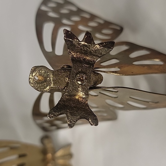 Vintage Brass Butterflies Set of 3 - Picture 3 of 3